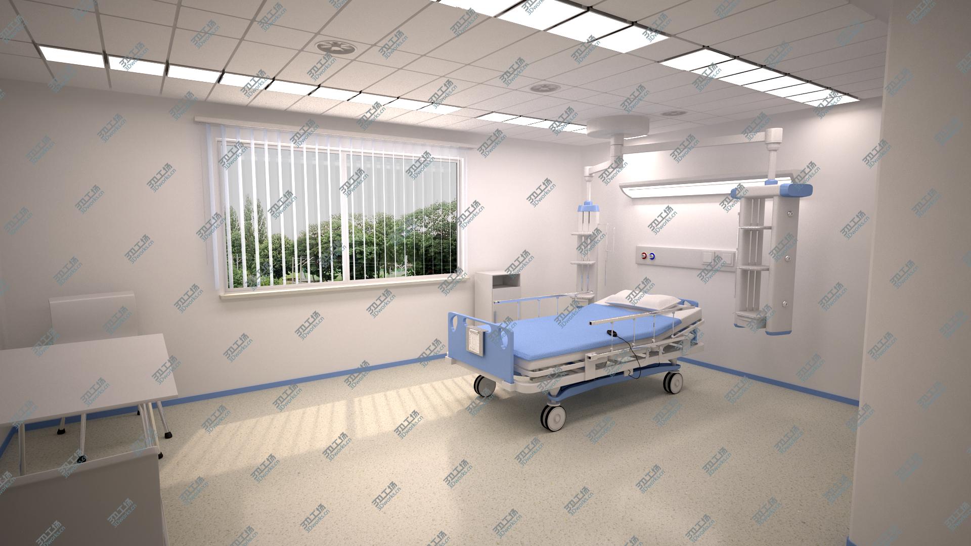 images/goods_img/2021040165/Single Bed Isolation Ward 3D model/1.jpg